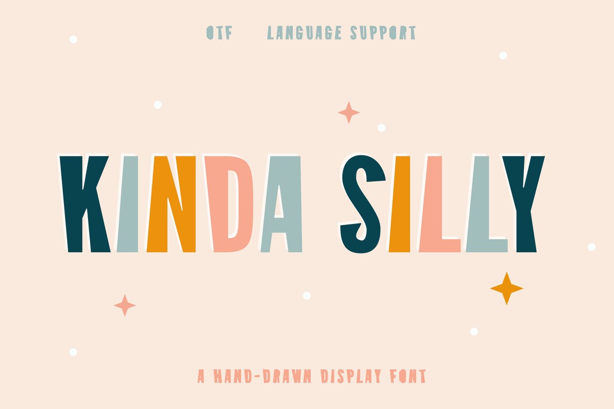 Beispiel einer Kinda Silly-Schriftart