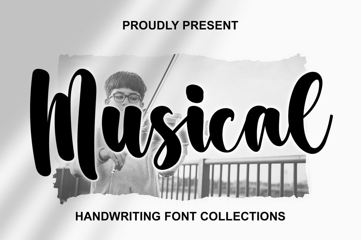 Beispiel einer Musical-Schriftart