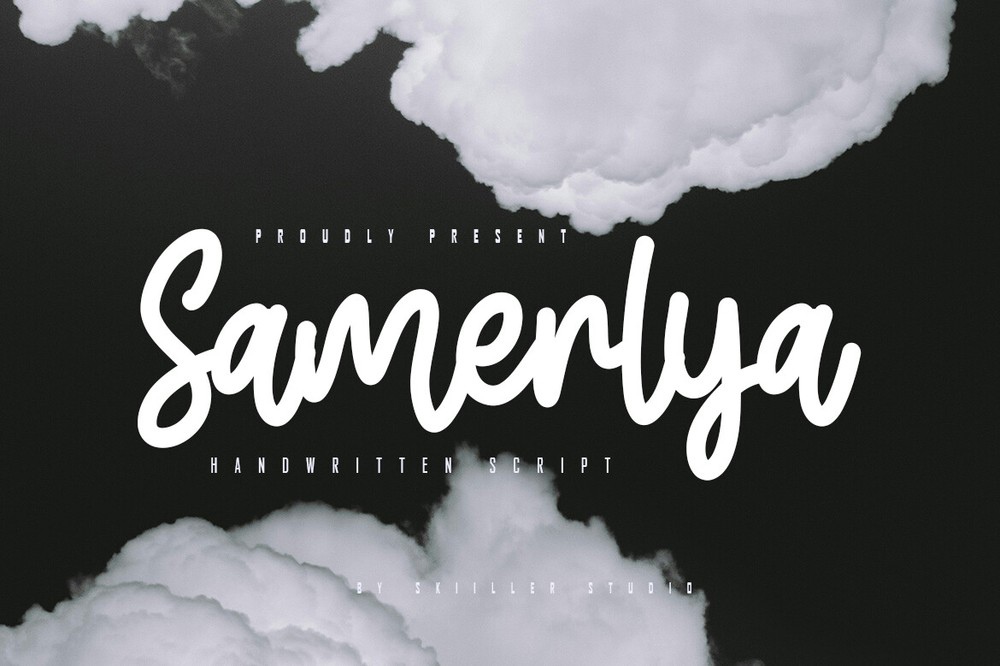 Beispiel einer Samerlya-Schriftart