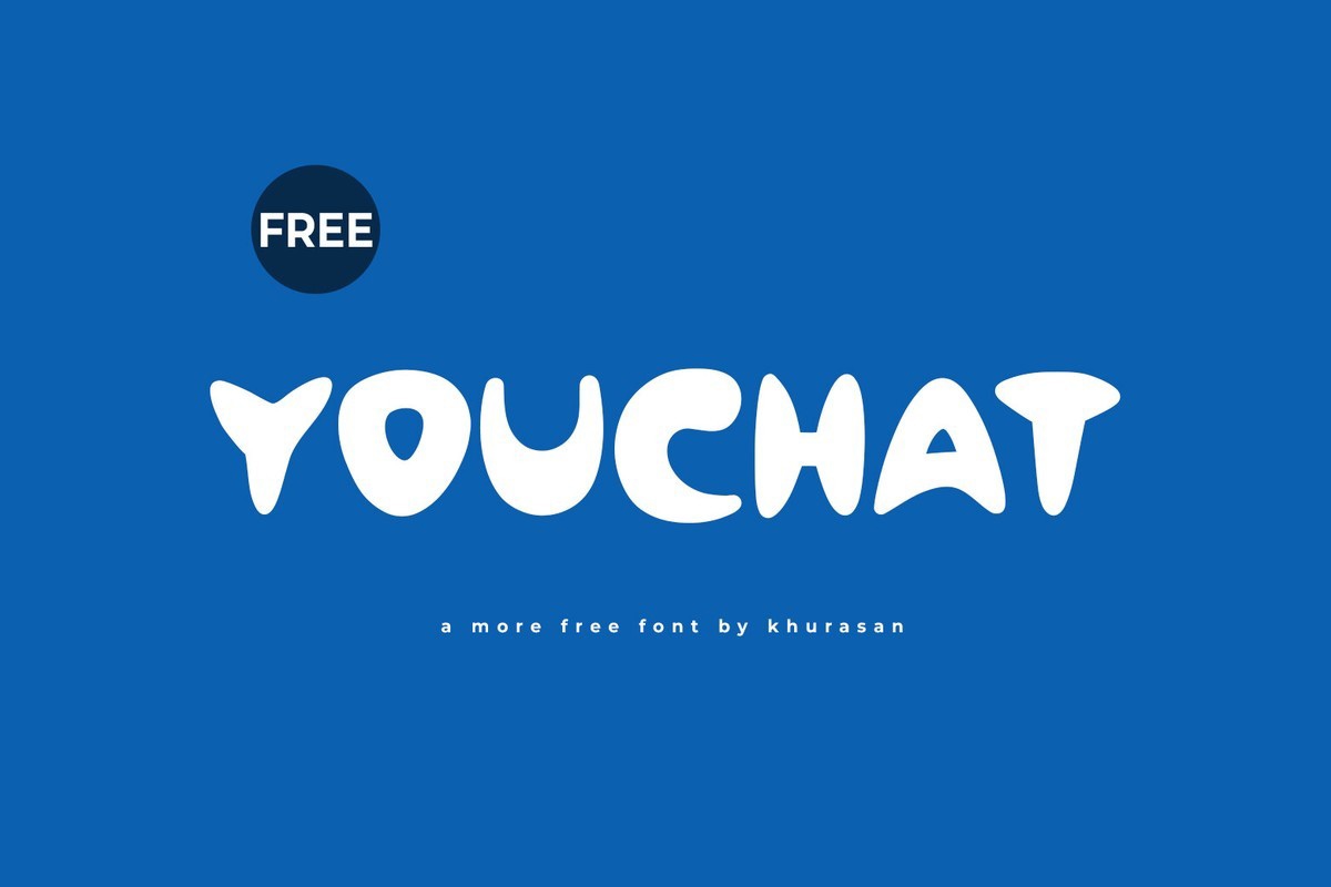 Beispiel einer Youchat Regular-Schriftart