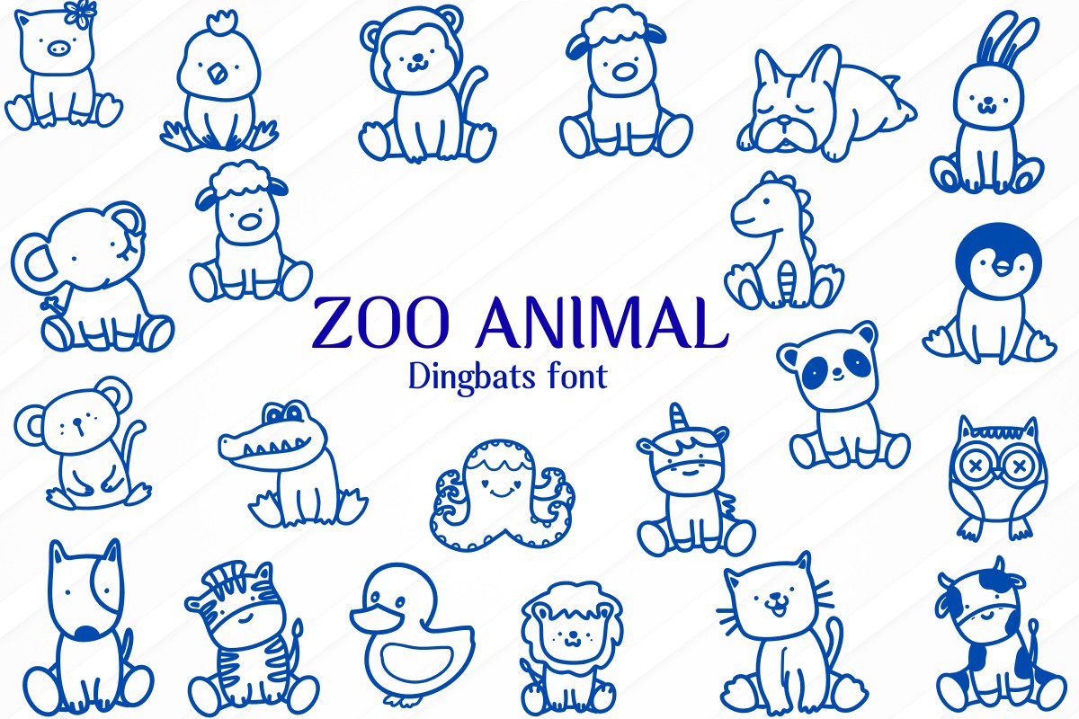 Beispiel einer Zoo Animal Regular-Schriftart