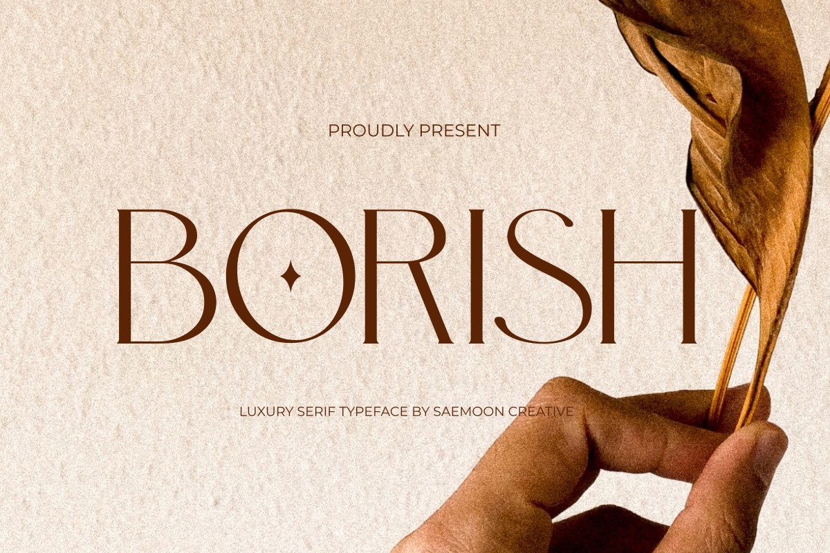 Beispiel einer Borish-Schriftart