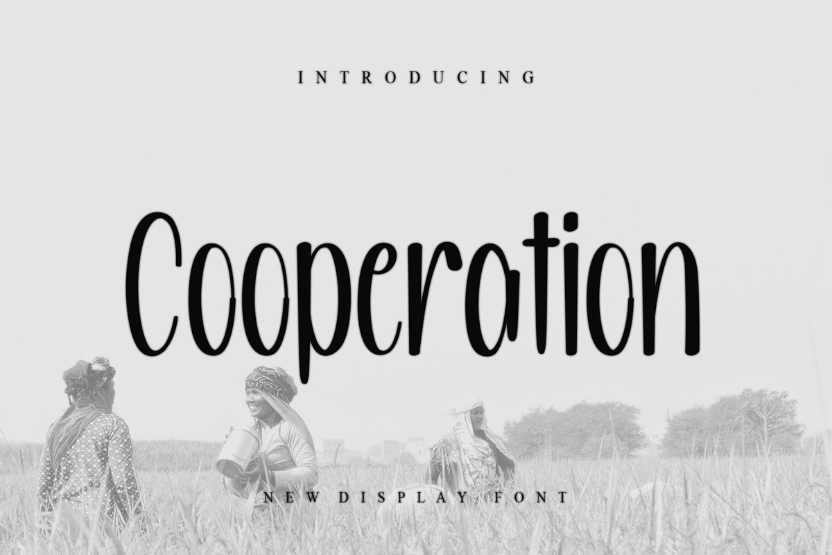 Beispiel einer Cooperation-Schriftart