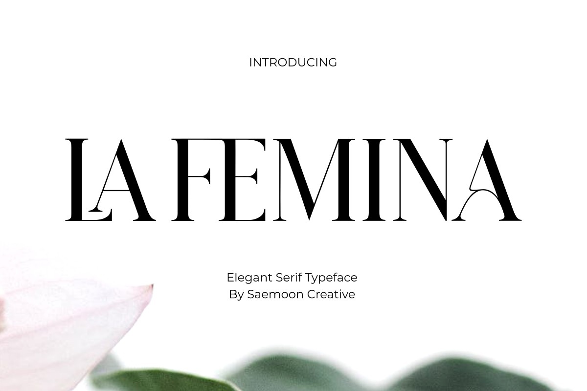 Beispiel einer La Femina-Schriftart