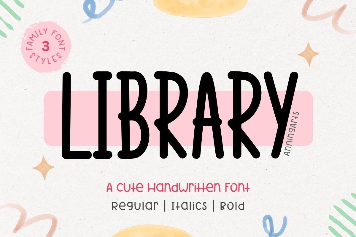 Beispiel einer Library-Schriftart