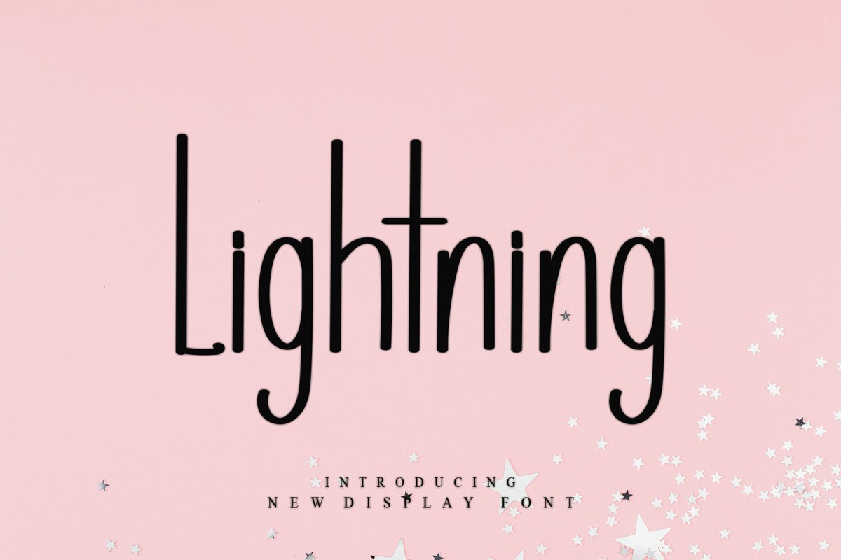 Beispiel einer Lightning-Schriftart