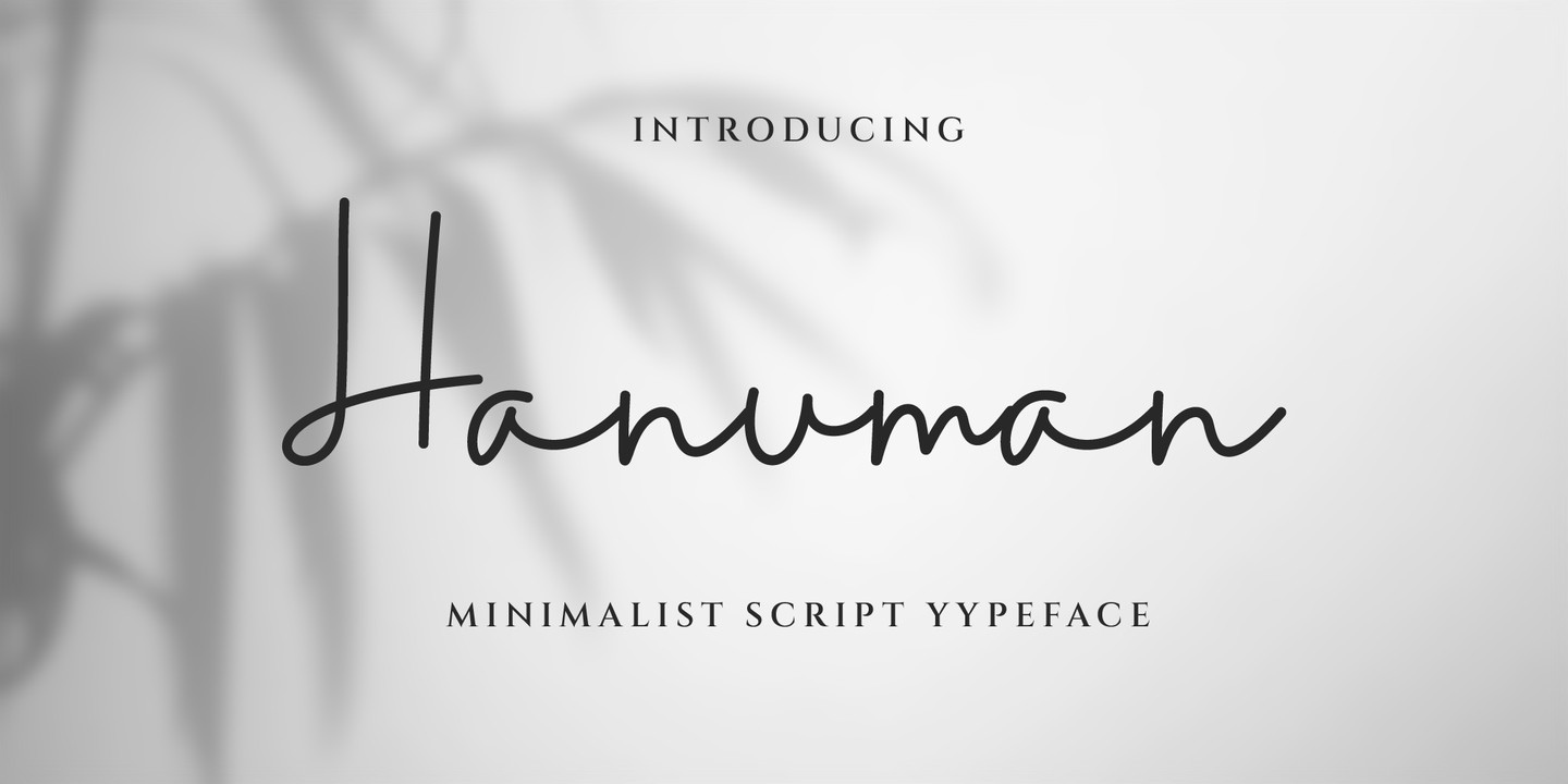 Beispiel einer Hanumаn-Schriftart