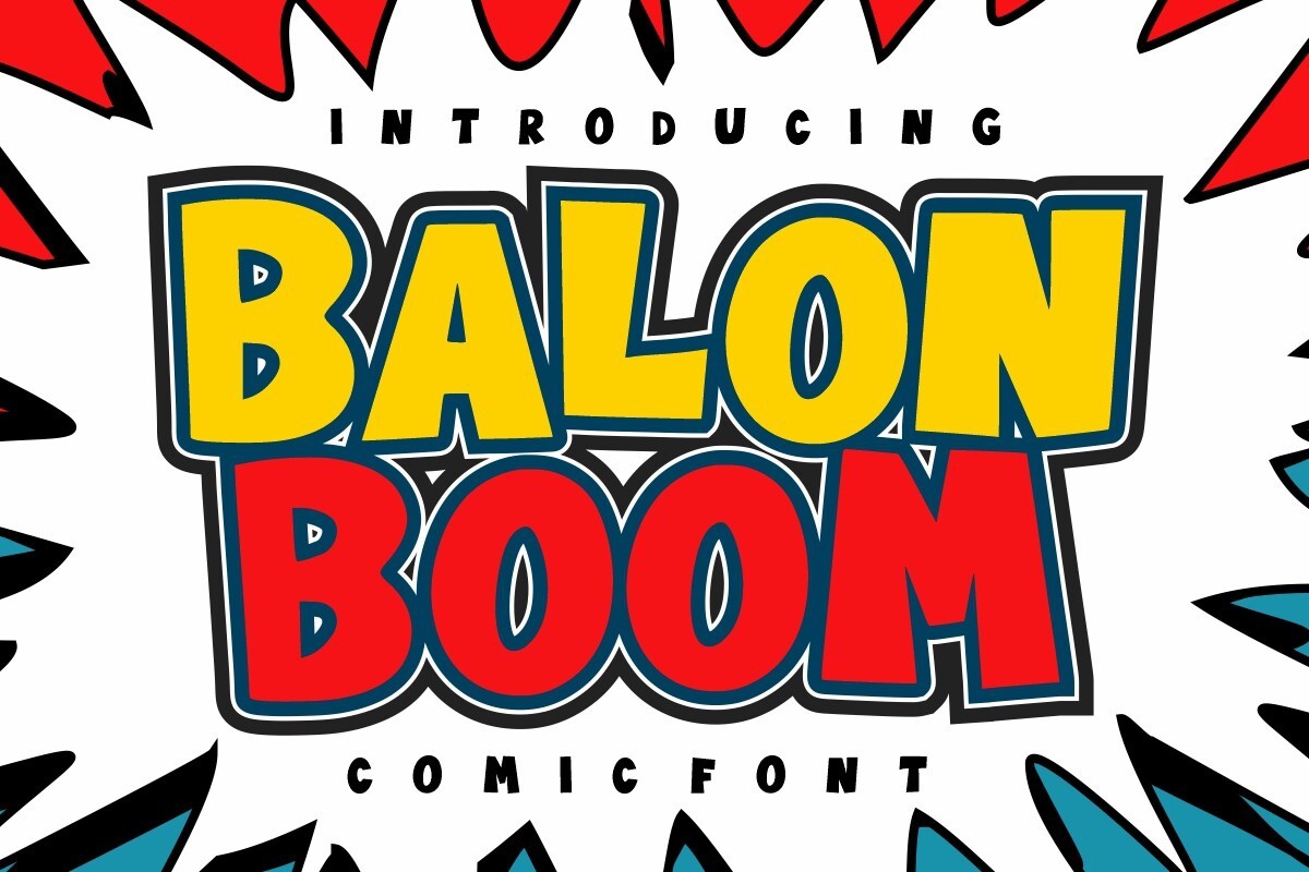 Beispiel einer Balon Boom Regular-Schriftart