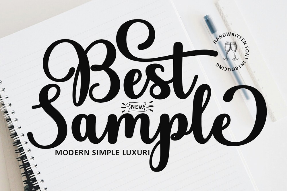 Beispiel einer Best Sample Regular-Schriftart