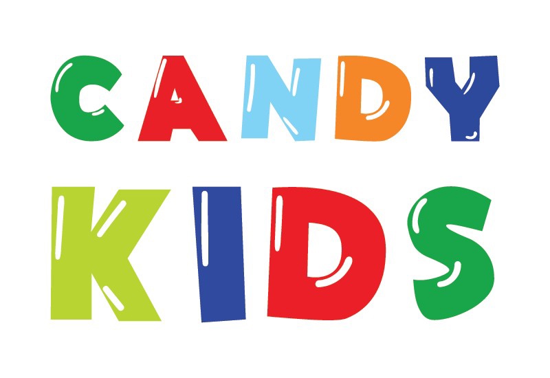 Beispiel einer Candy Kids-Schriftart