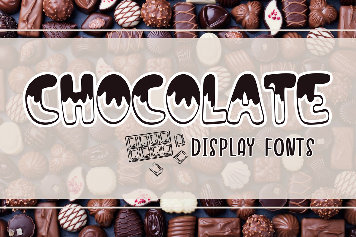 Beispiel einer Chocolate Regular-Schriftart