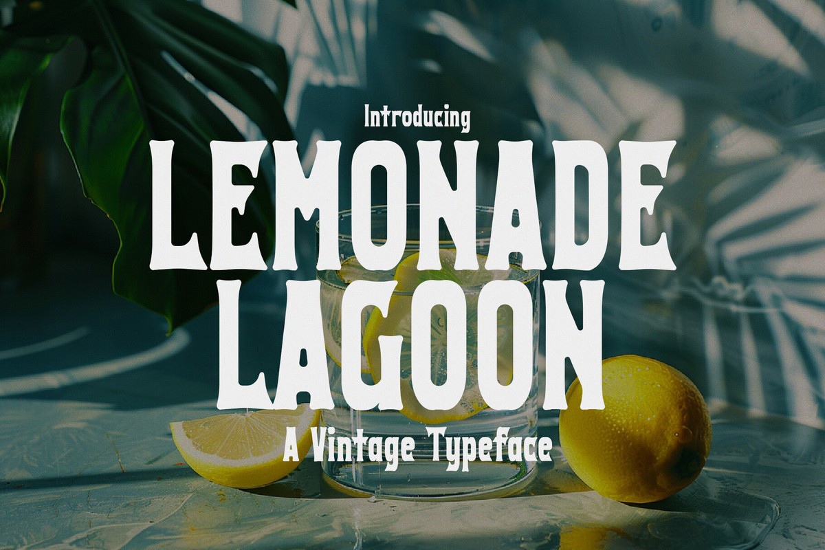 Beispiel einer Lemonade Lagoon-Schriftart