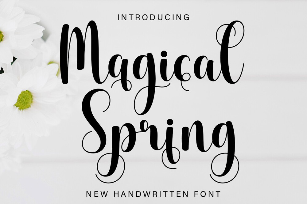 Beispiel einer Magical Spring Regular-Schriftart