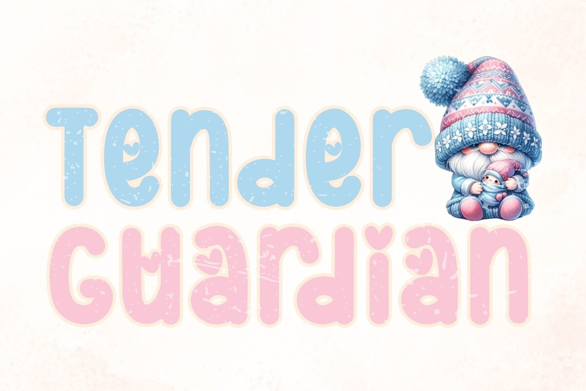 Beispiel einer Tender Guardian-Schriftart