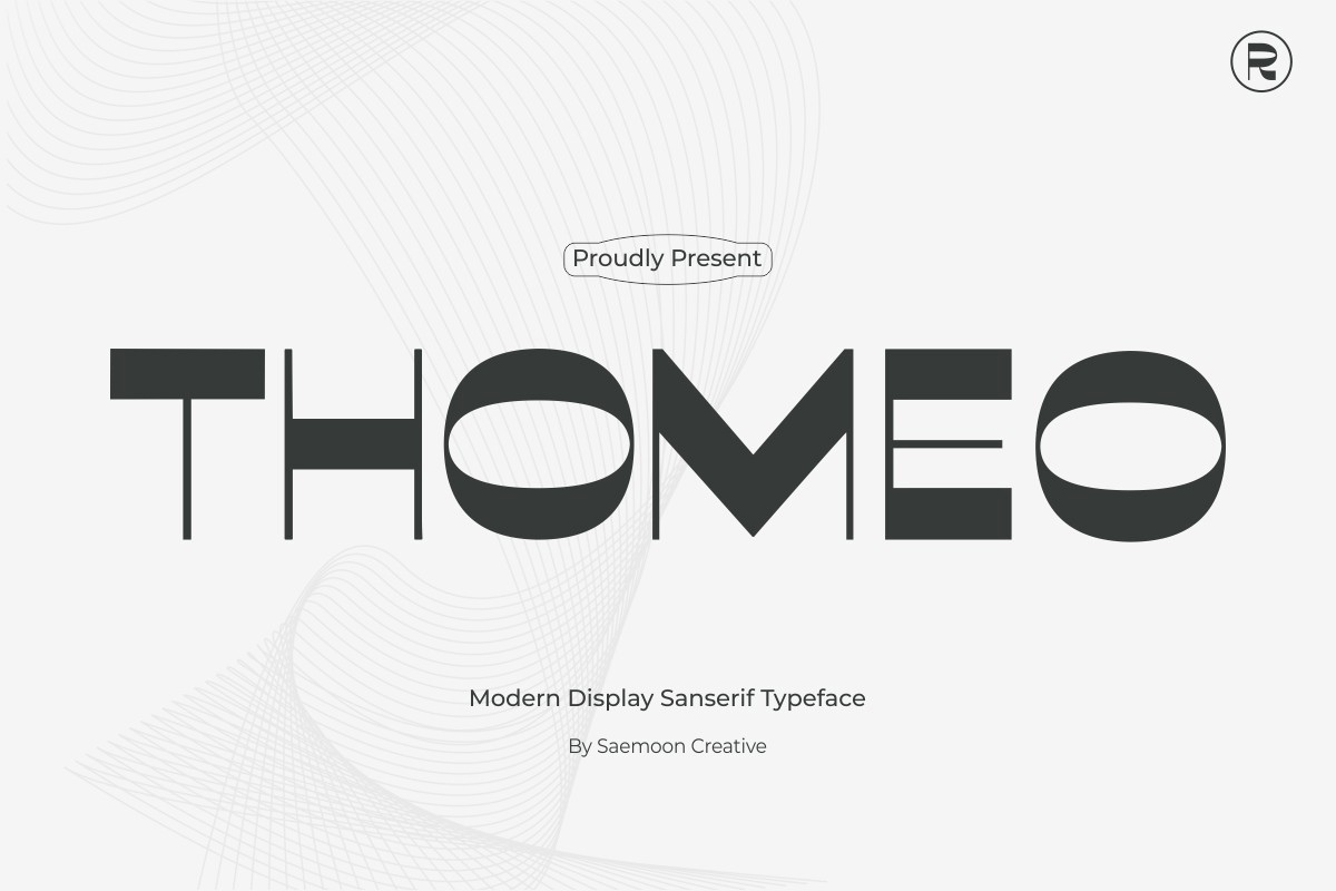 Beispiel einer Thomeo-Schriftart