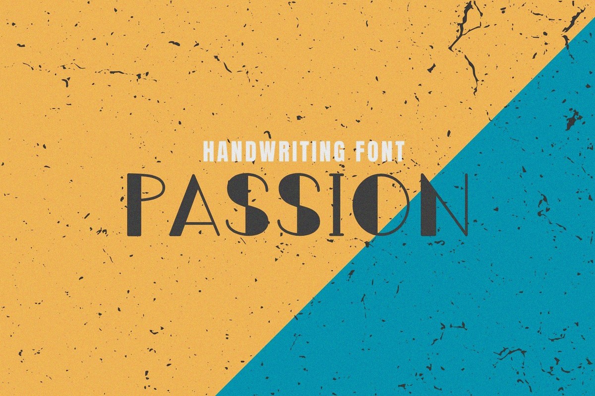 Beispiel einer Passion-Schriftart