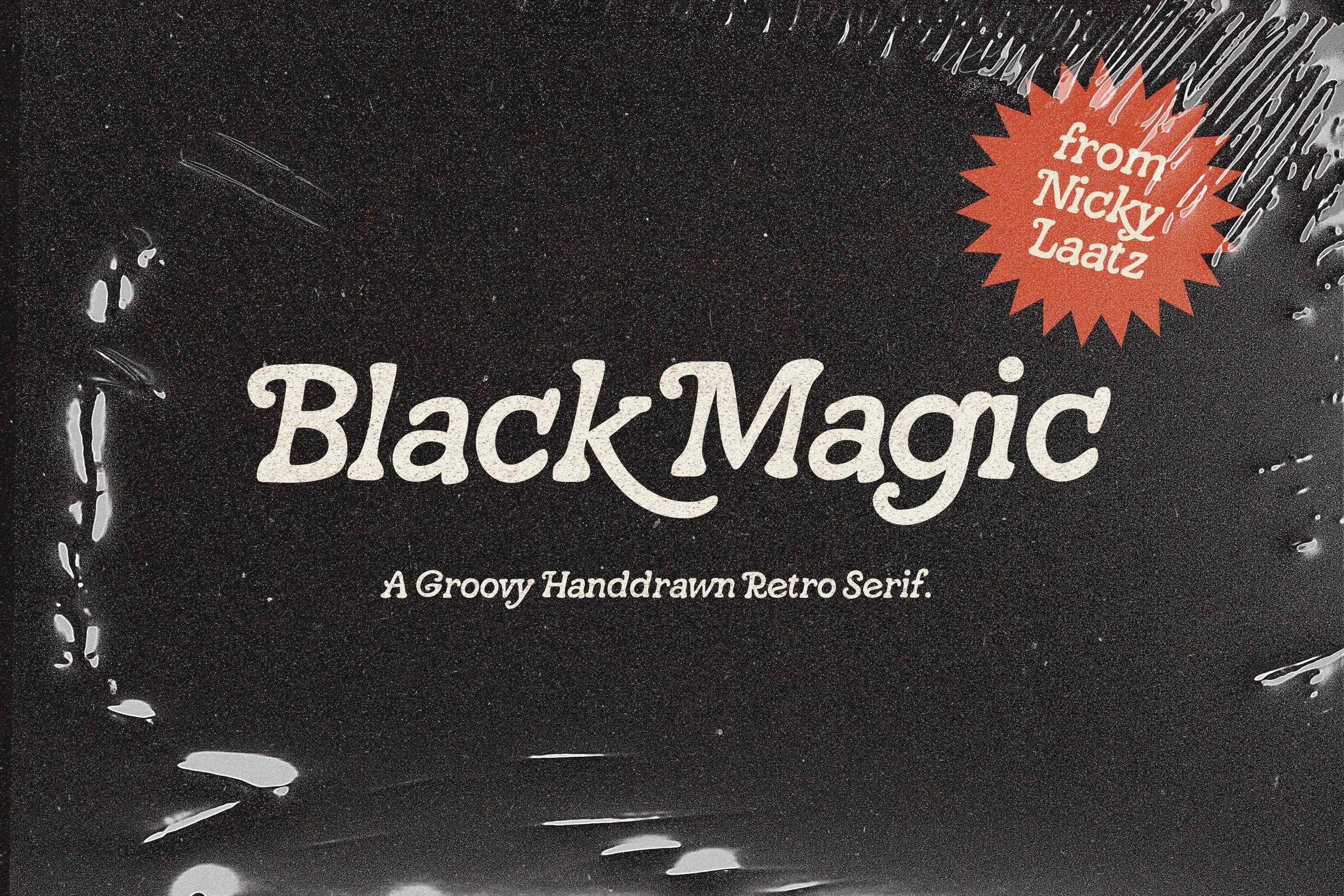 Beispiel einer Black Magic-Schriftart