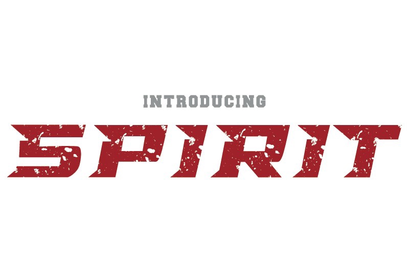 Beispiel einer Spirit Regular-Schriftart