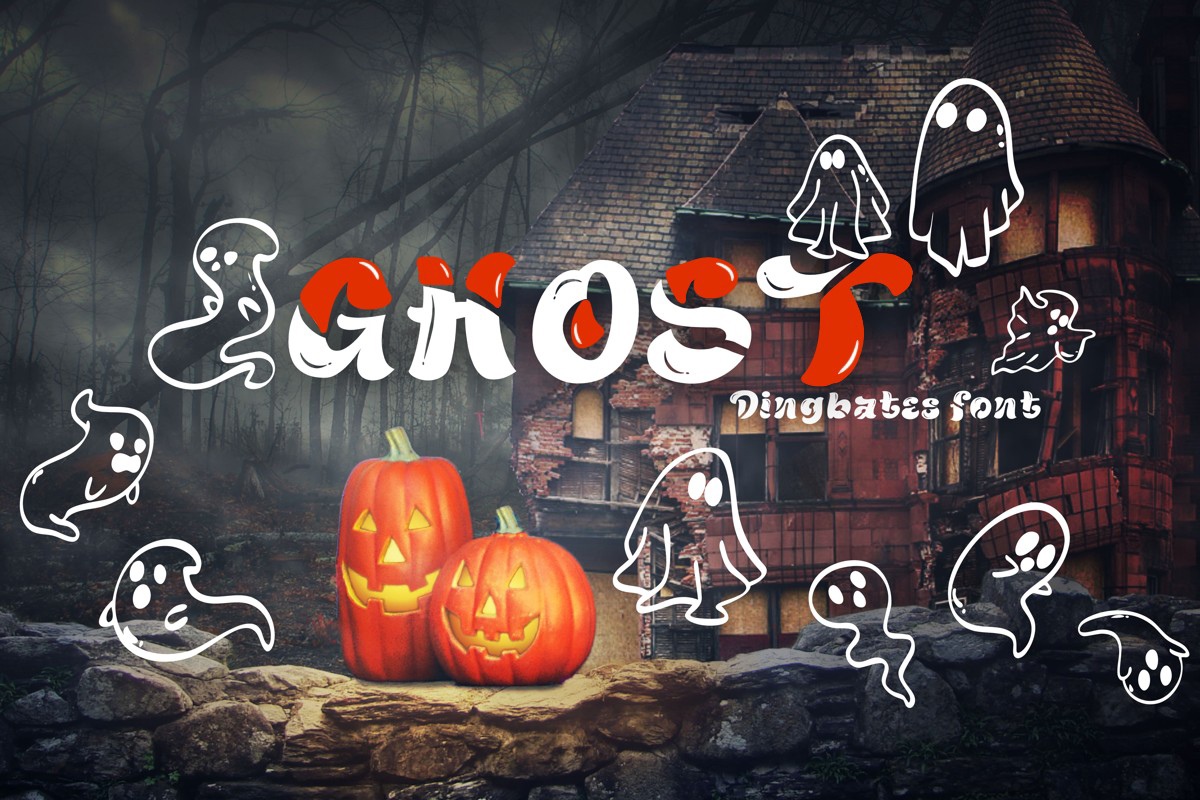 Beispiel einer Ghost-Schriftart