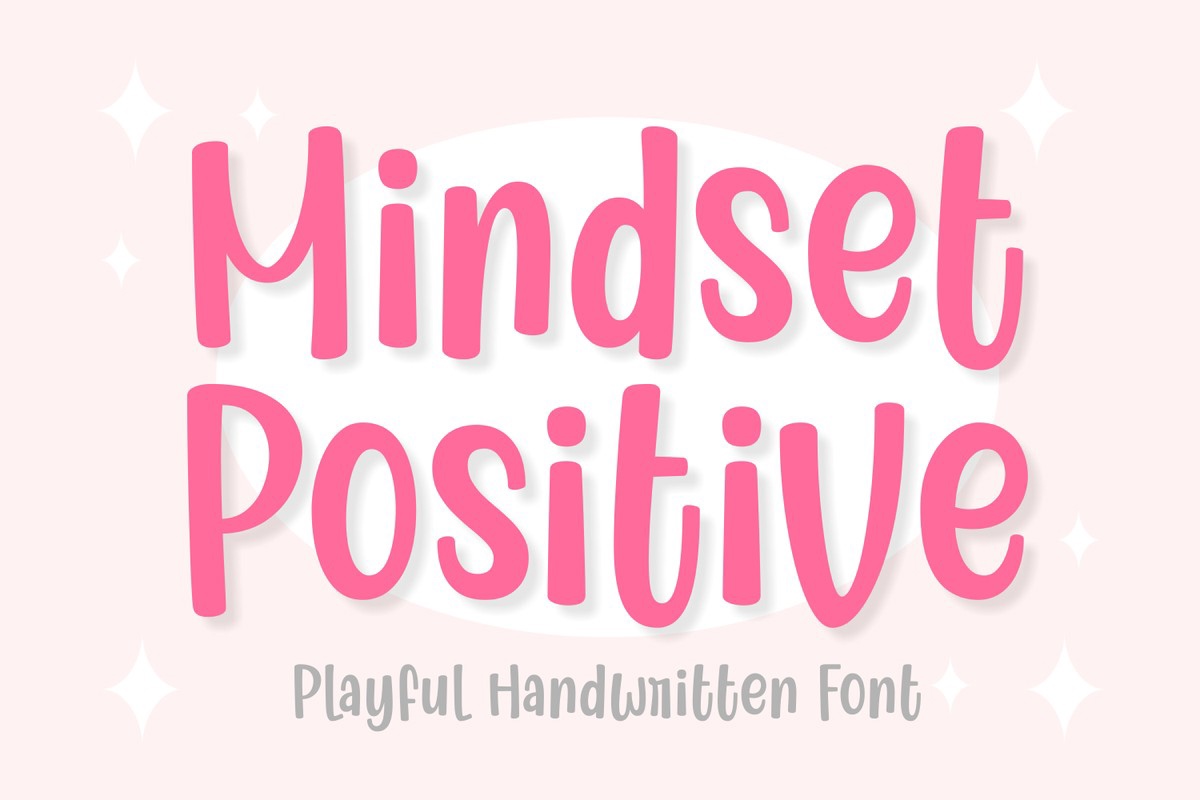 Beispiel einer Mindset Positive Regular-Schriftart