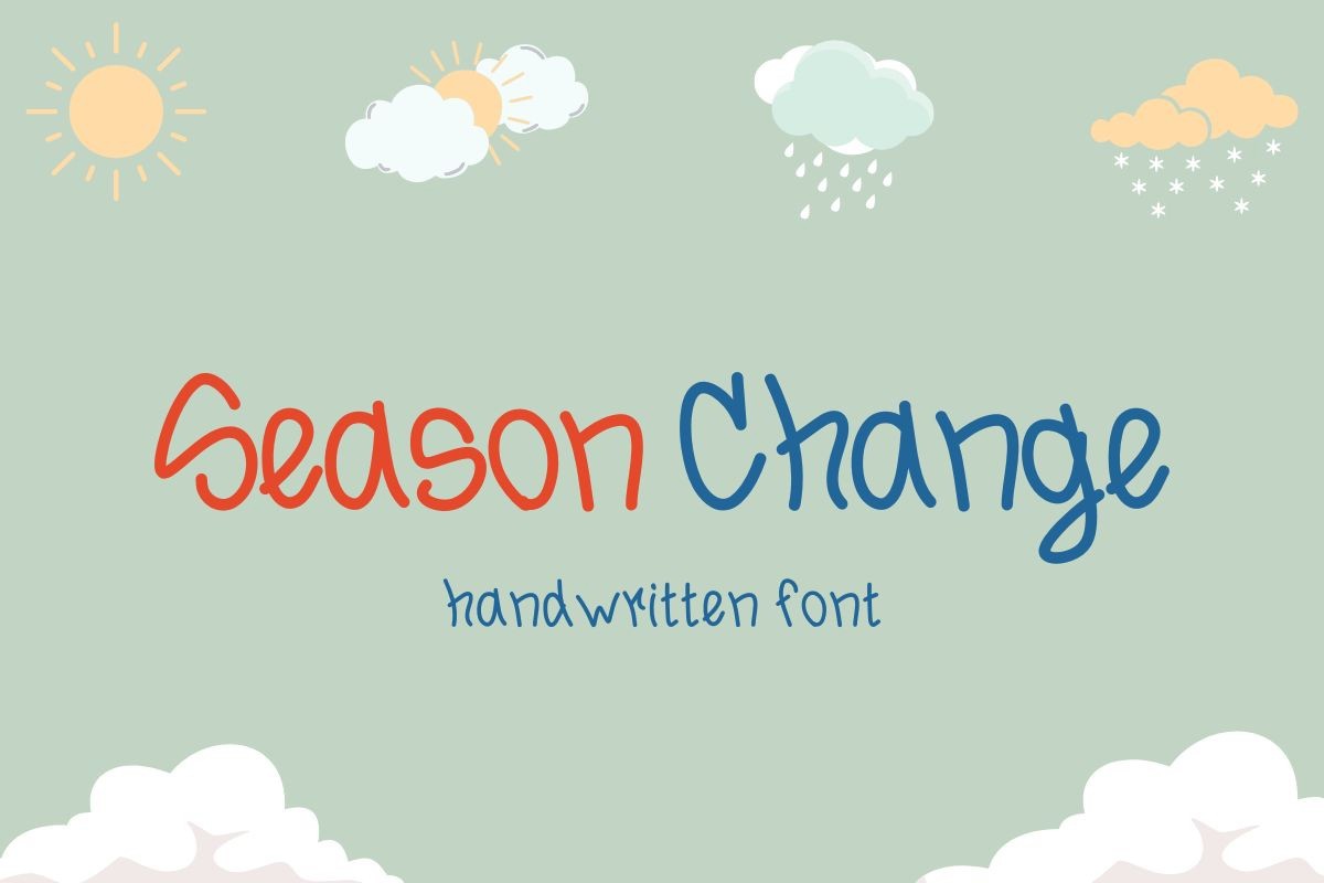 Beispiel einer Season Change-Schriftart