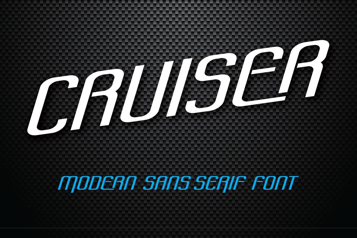 Beispiel einer Cruiser-Schriftart