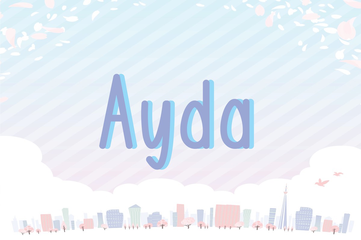 Beispiel einer Ayda-Schriftart