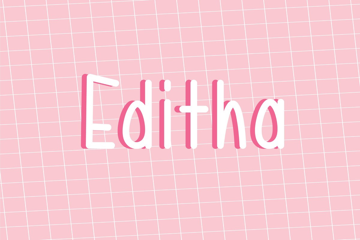 Beispiel einer Editha-Schriftart