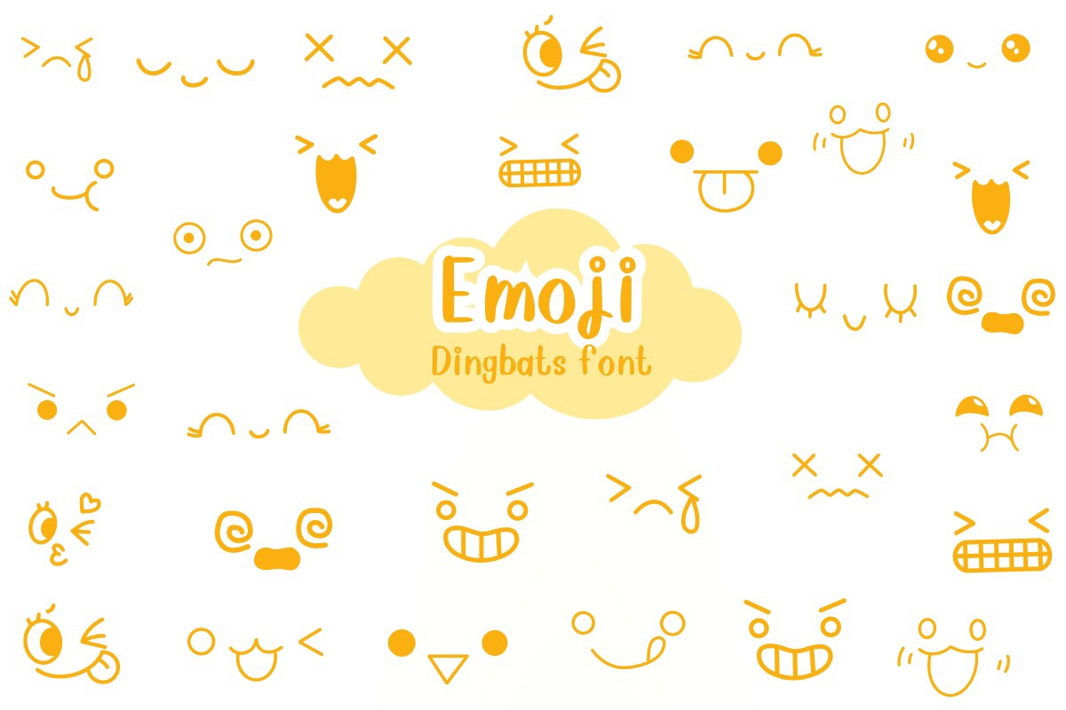 Beispiel einer Emoji-Schriftart