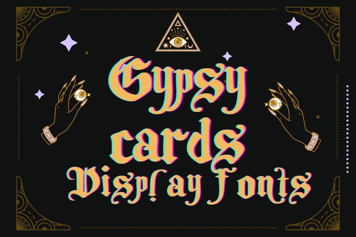 Beispiel einer Gypsy Cards-Schriftart