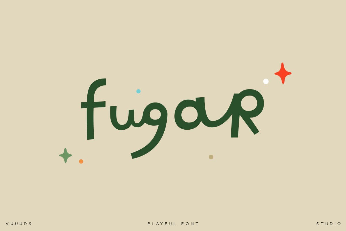 Beispiel einer Fugar Regular-Schriftart