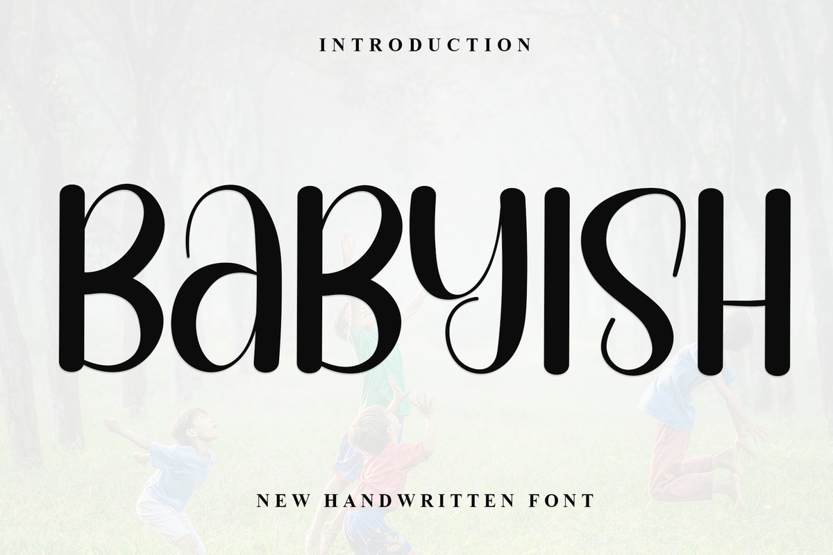 Beispiel einer Babyish Regular-Schriftart