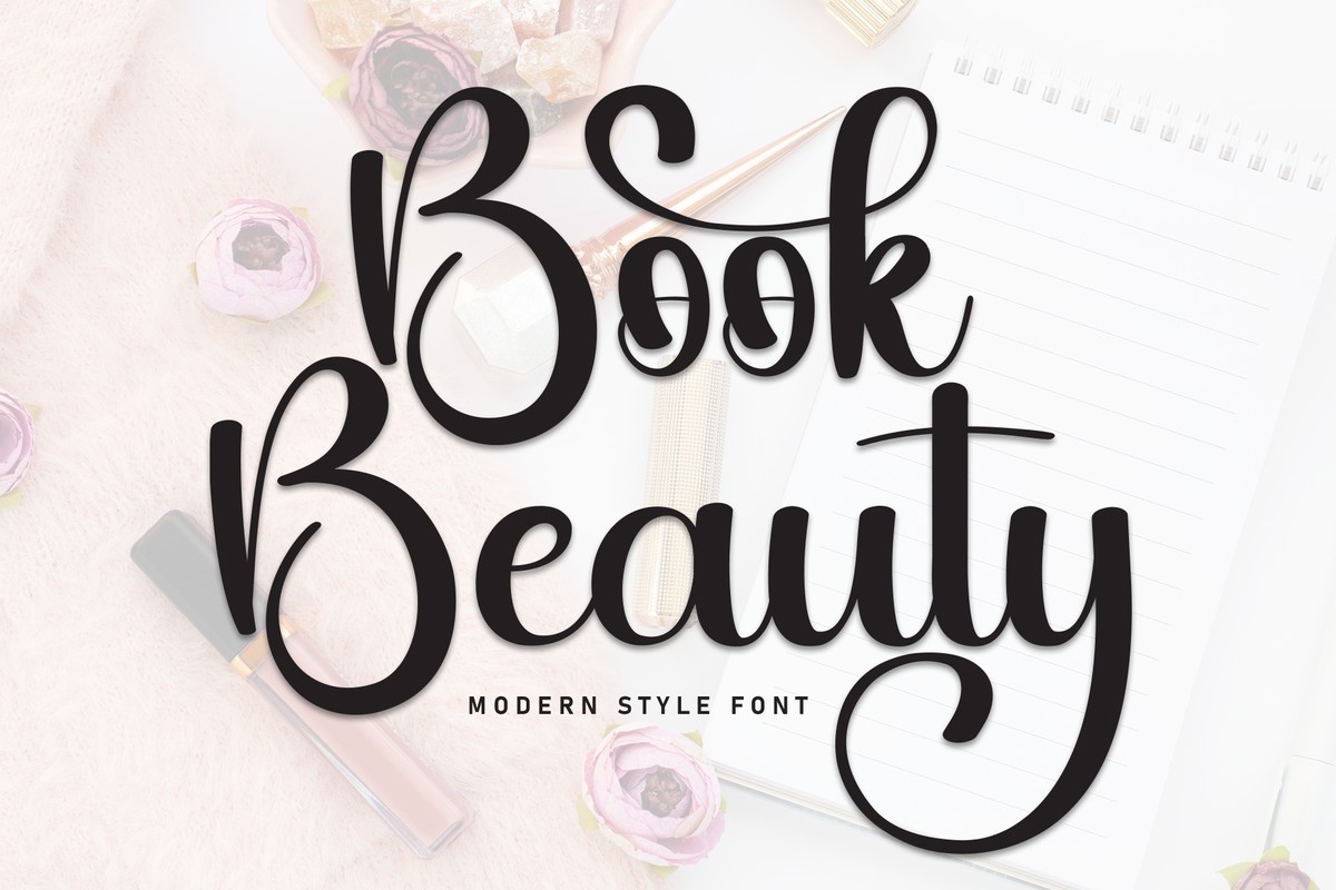 Beispiel einer Book Beauty-Schriftart