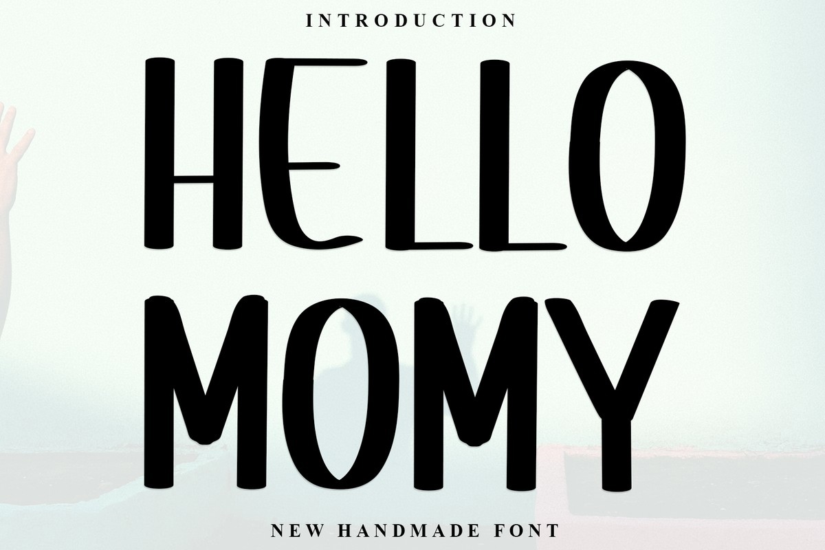 Beispiel einer Hello Momy Regular-Schriftart