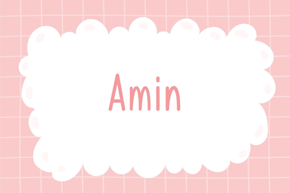 Beispiel einer Amin Regular-Schriftart