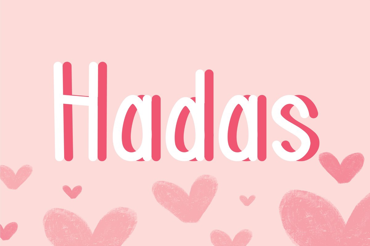 Beispiel einer Hadas-Schriftart