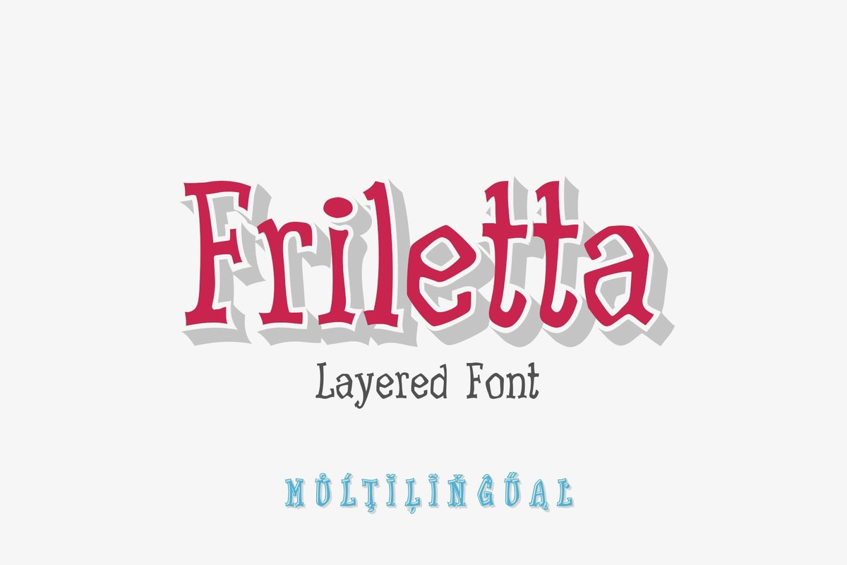 Beispiel einer Friletta Regular-Schriftart