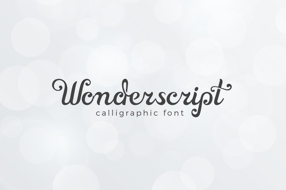 Beispiel einer Wonderscript-Schriftart