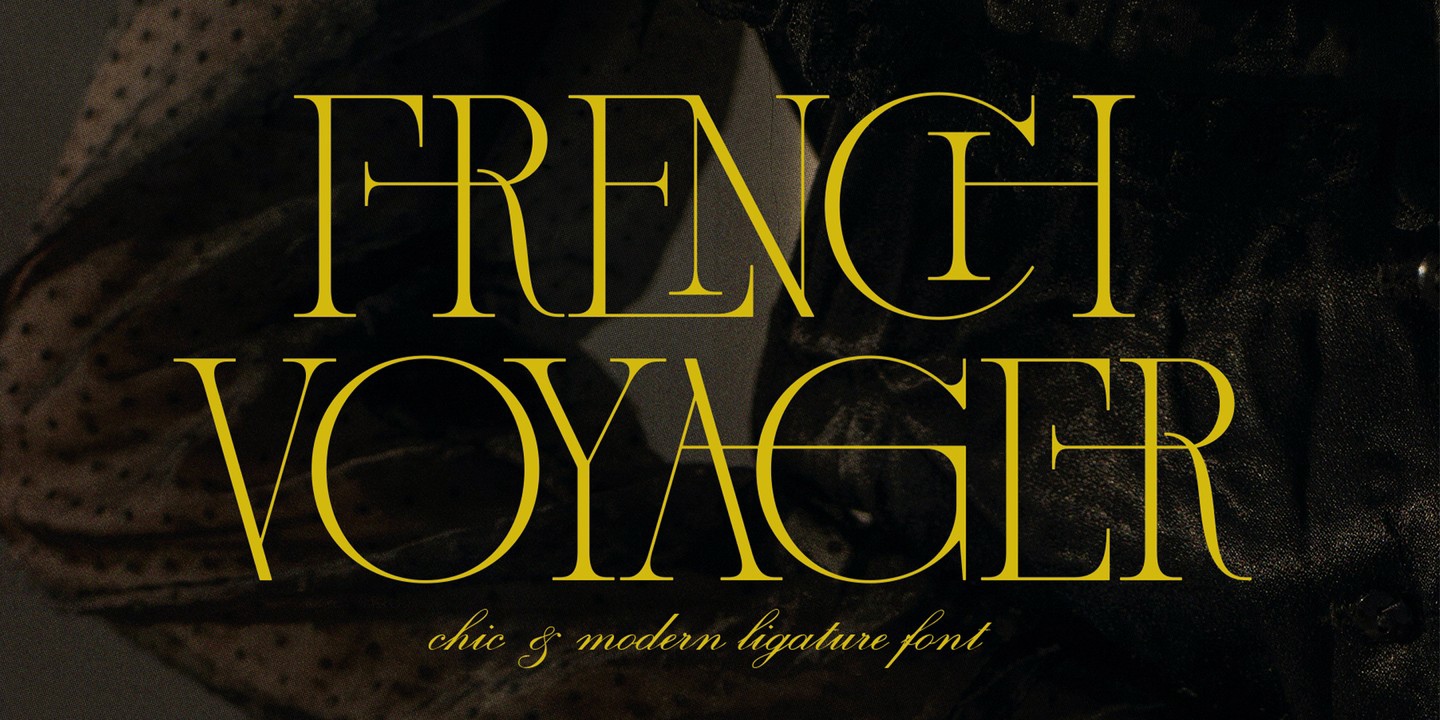 Beispiel einer French Voyager-Schriftart