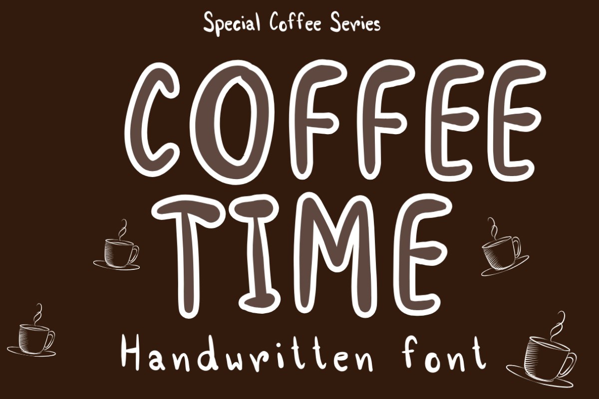 Beispiel einer Coffee Time-Schriftart