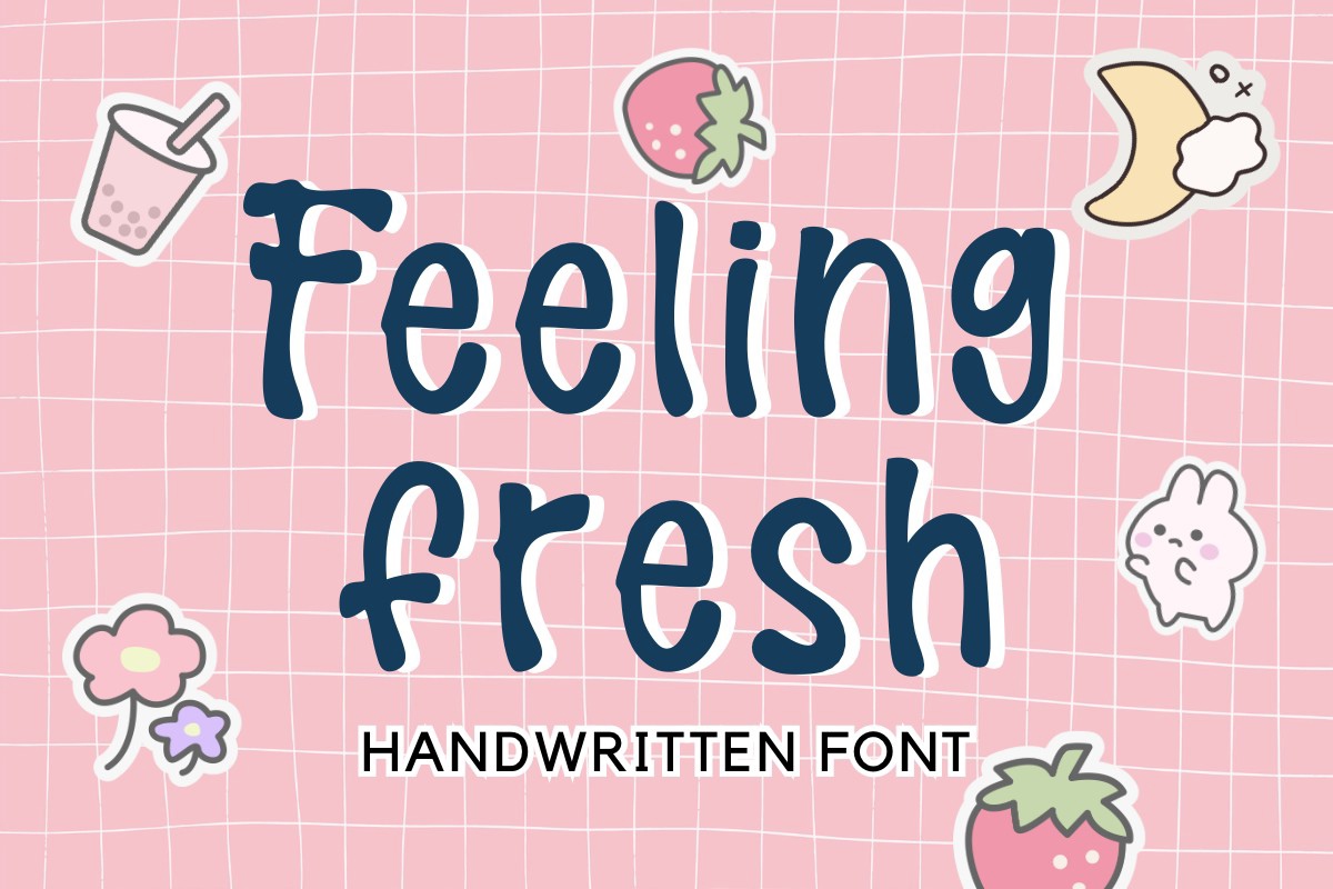 Beispiel einer Feeling Fresh Regular-Schriftart