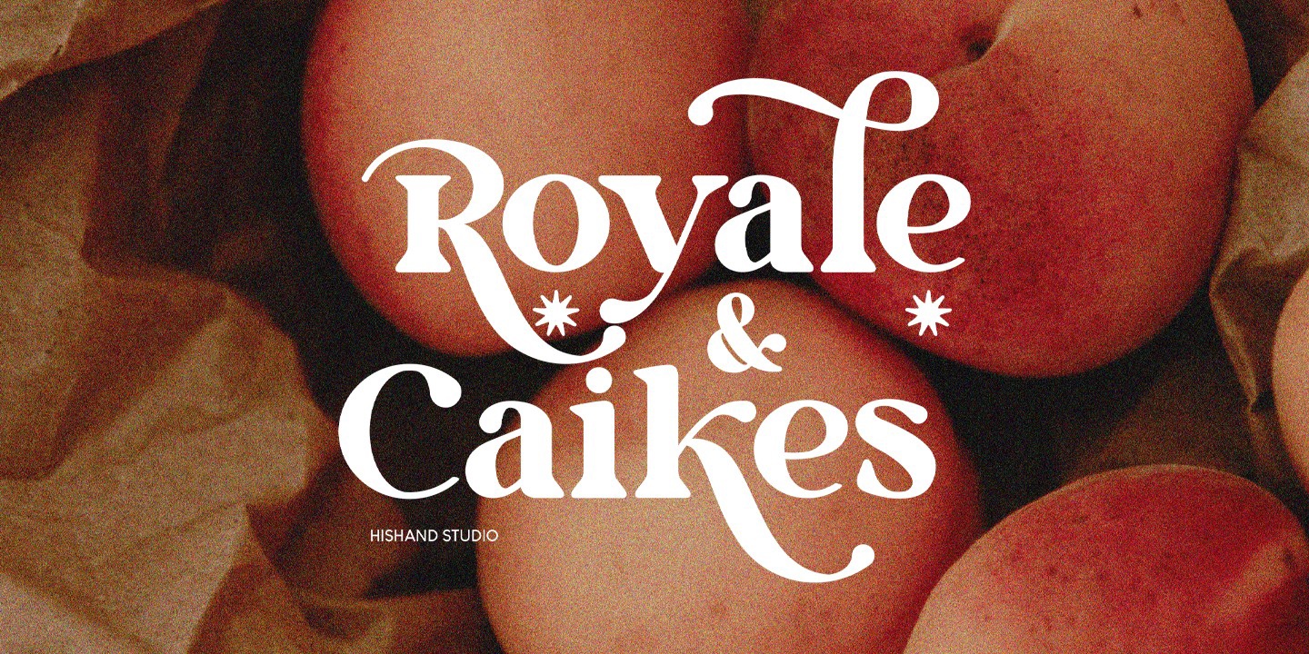 Beispiel einer Royale & Caikes-Schriftart