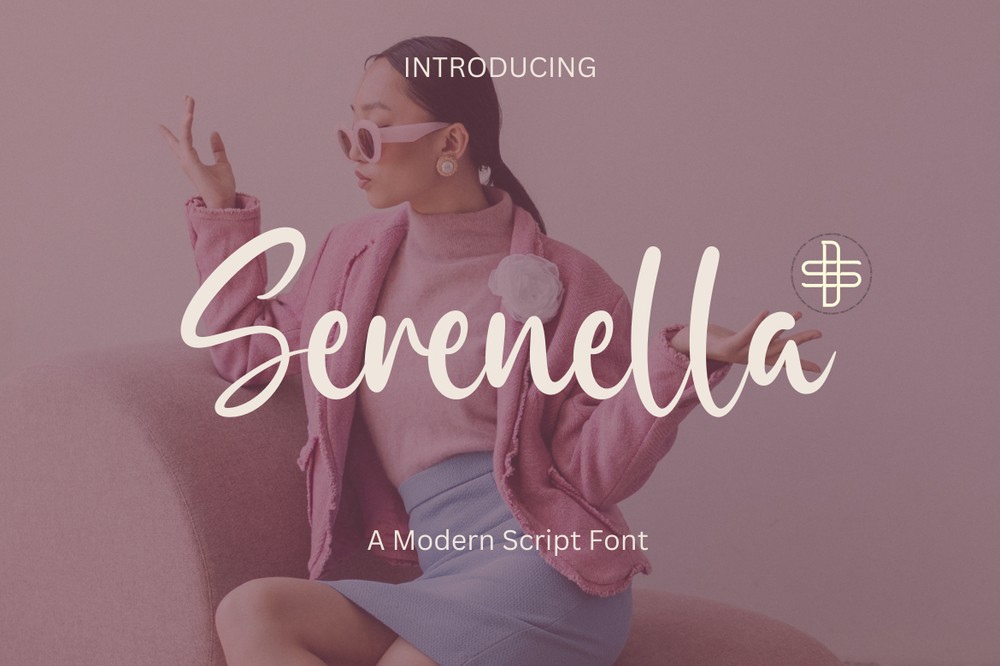 Beispiel einer Serenella Regular-Schriftart