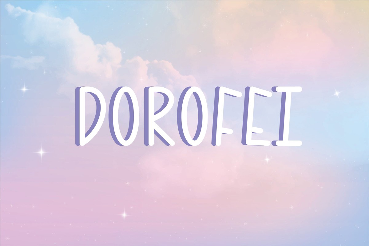 Beispiel einer Dorofei-Schriftart