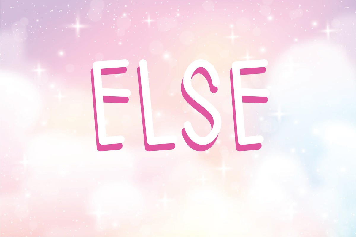 Beispiel einer Else-Schriftart