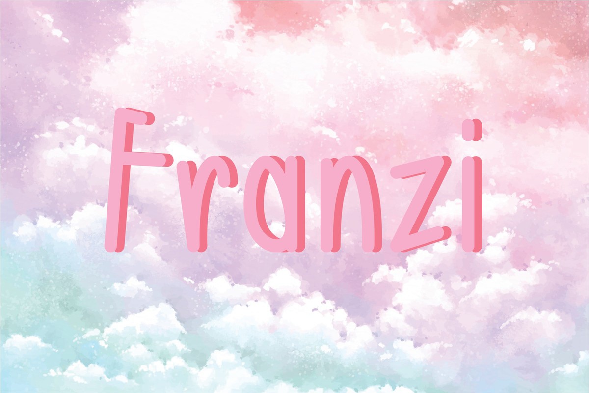 Beispiel einer Franzi-Schriftart