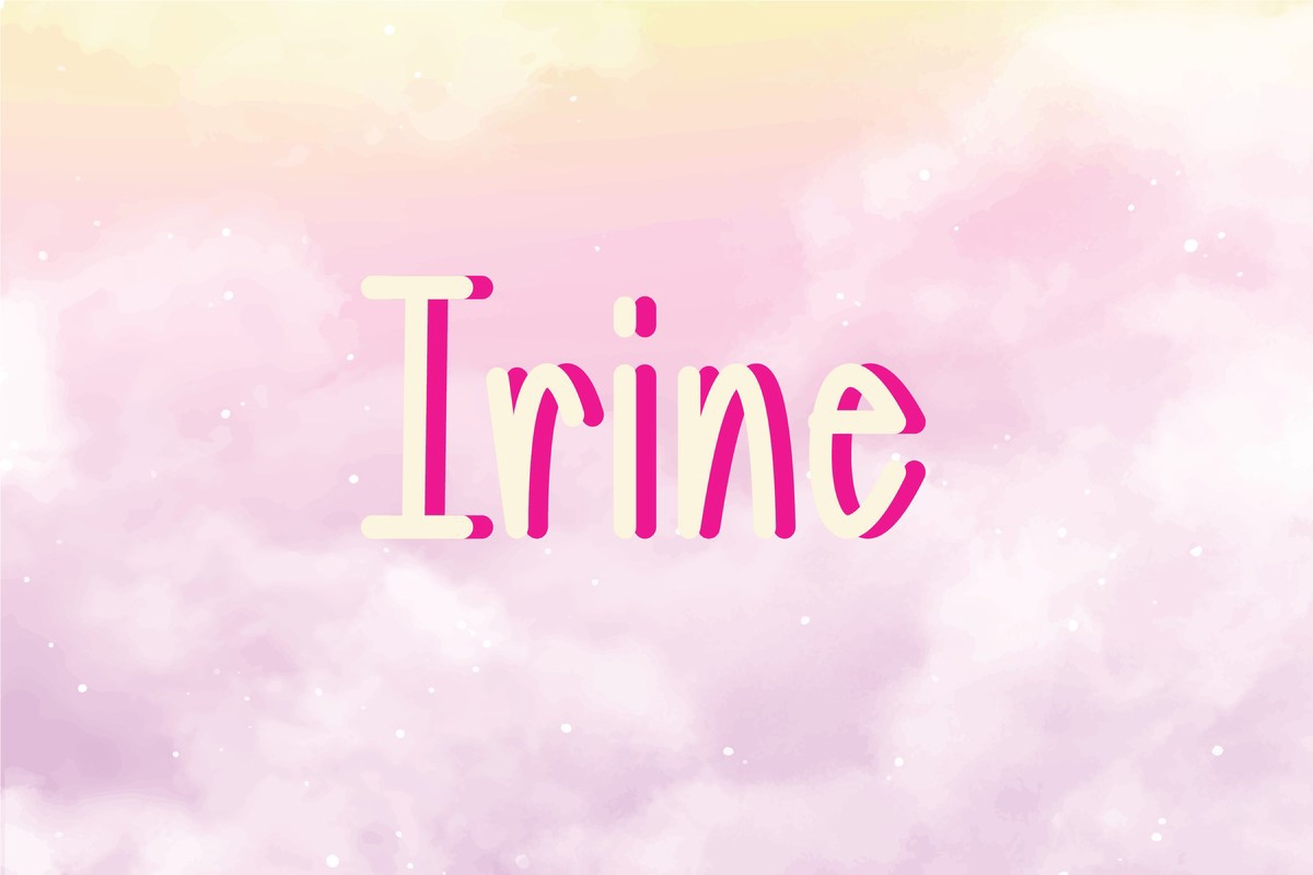 Beispiel einer Irine-Schriftart