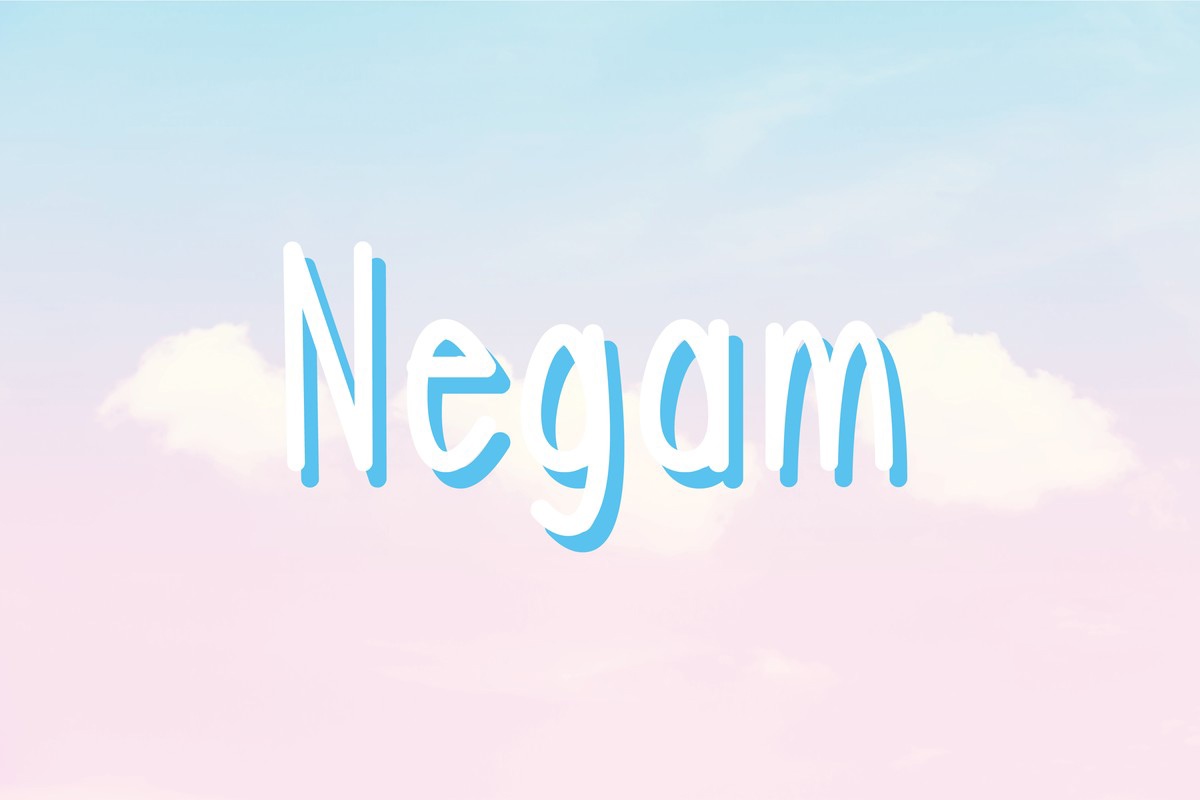 Beispiel einer Negam Regular-Schriftart