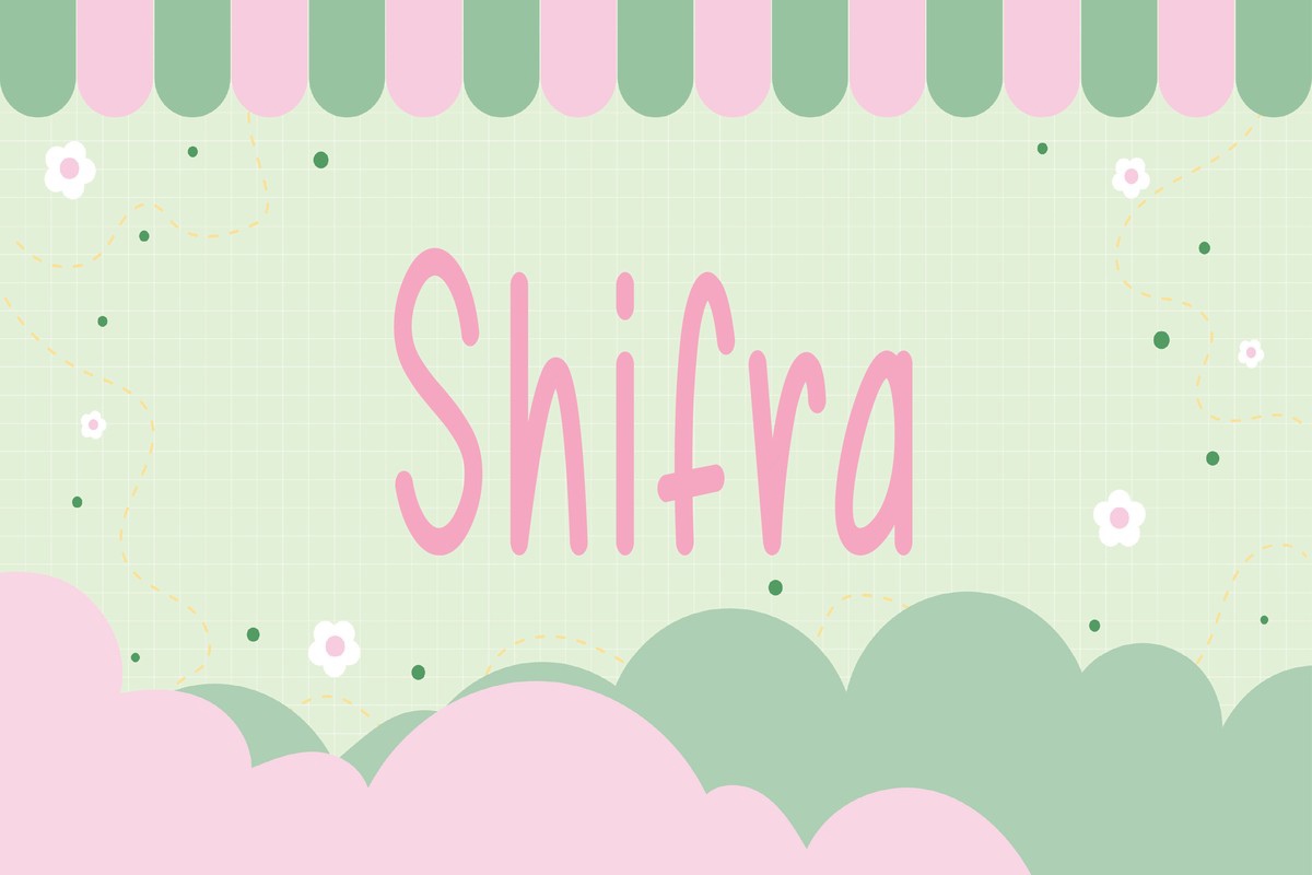 Beispiel einer Shifra-Schriftart