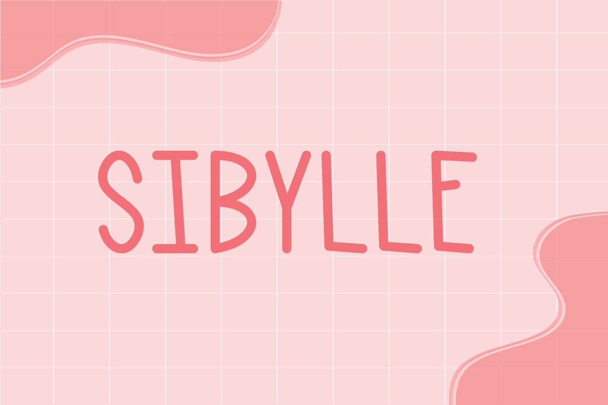 Beispiel einer Sibylle-Schriftart